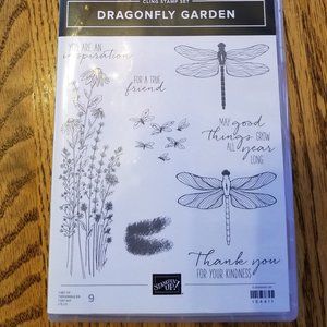 Stampin Up Dragonfly Garden Stamps and Punch set